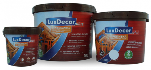 LuxDecor პოლონური წარმოების გამჟღენთი ლაქ-საღებავი.